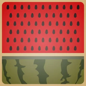 Retro fresh watermelon texture Illustration