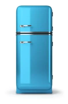 Retro fridge Stock Illustration