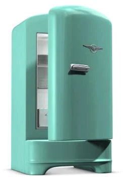 Retro fridge Foto stock