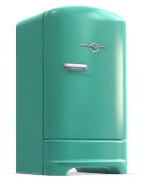 Retro frige Foto stock