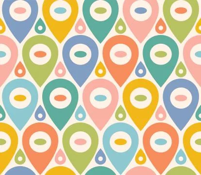 Retro funny pattern for holidays. Stock Illustration