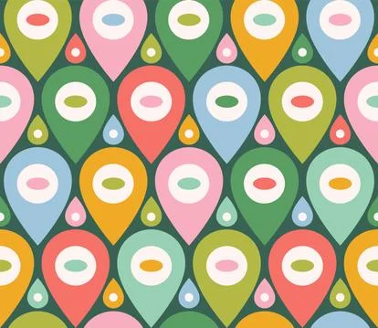 Retro funny pattern for holidays. Stock Illustration