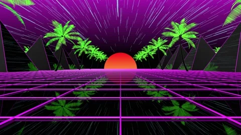Retro Futurism Vídeo Stock 101938384