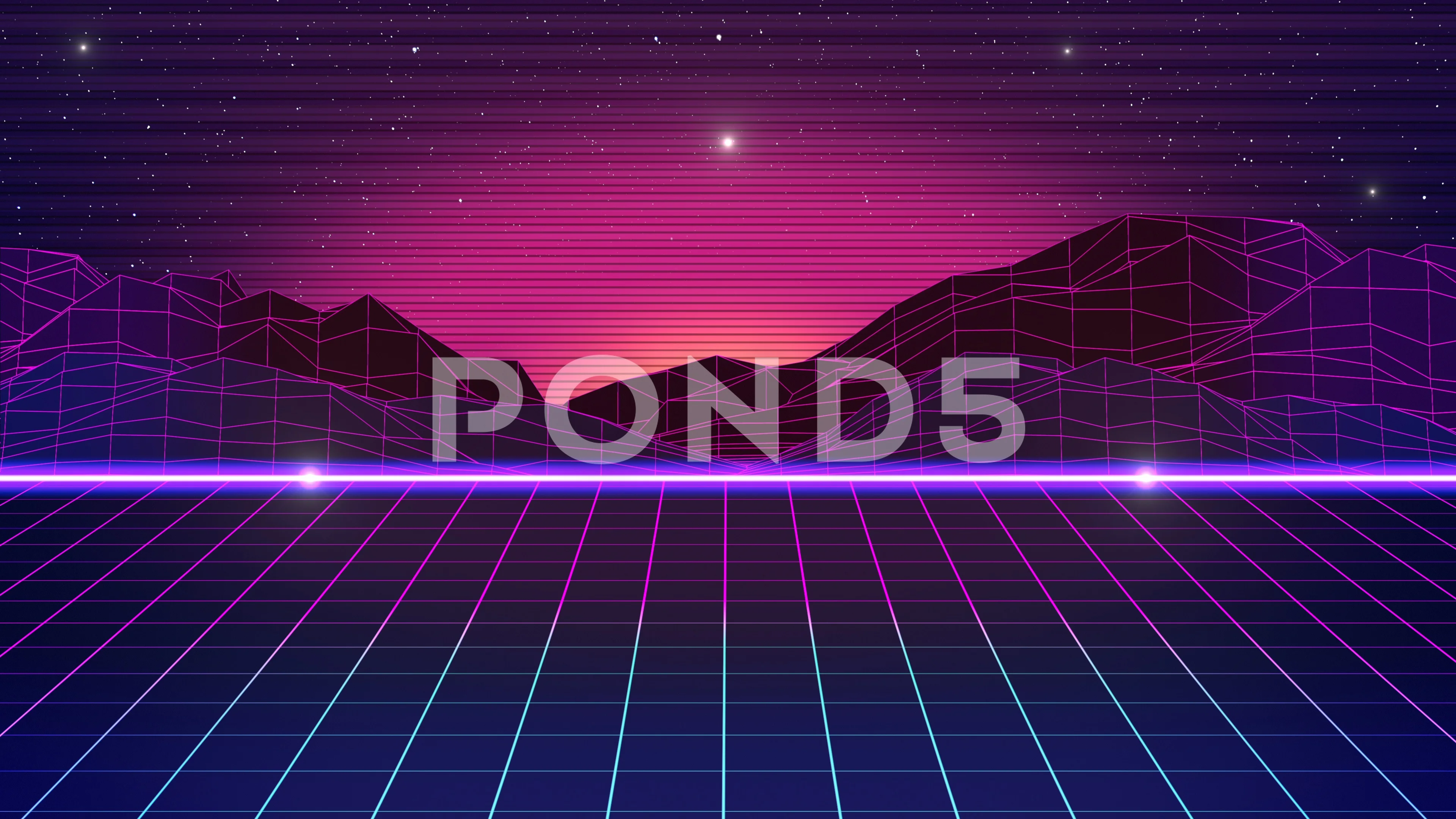 Retro Futuristic Background Pop Eighties | Stock Video | Pond5