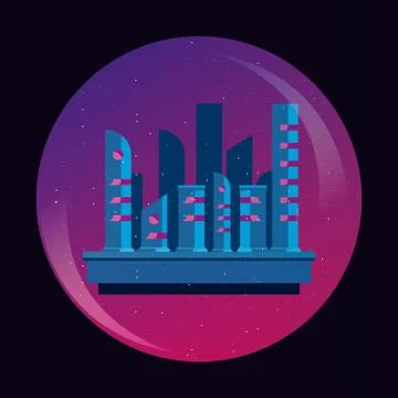 Retro futuristic design 스톡 일러스트