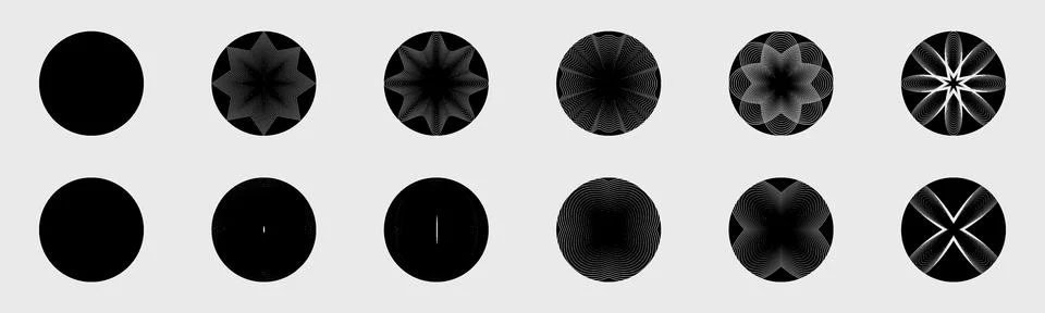 Retro futuristic elements for design. Large set of retro objects for design Illustrazione stock