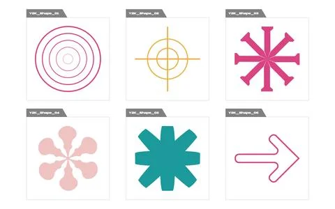 Retro futuristic elements for design. Large set of retro objects for design Illustrazione stock