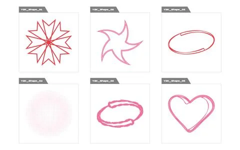 Retro futuristic elements for design. Retro futuristic graphic ornaments Illustrazione stock