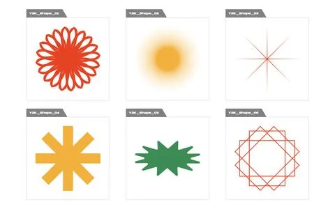 Retro futuristic elements for design. Retro futuristic graphic ornaments 스톡 일러스트