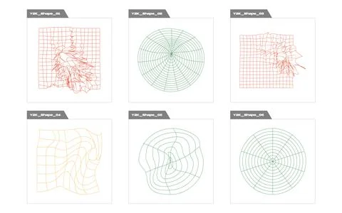 Retro futuristic elements for design. Retro futuristic graphic ornaments. Flat 스톡 일러스트