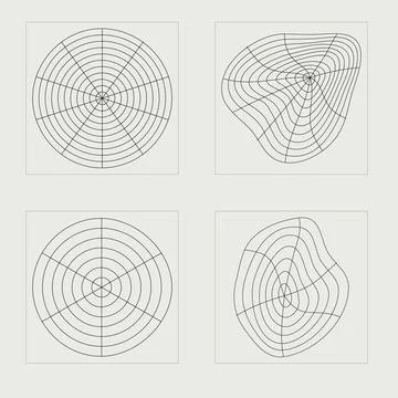 Retro futuristic elements for design. Retro futuristic graphic ornaments イラスト素材