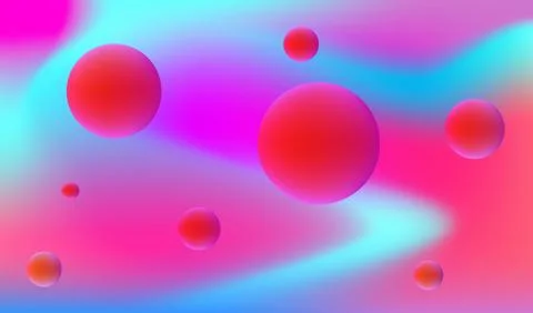 Retro Futuristic Fluid Background . Illustrazione stock