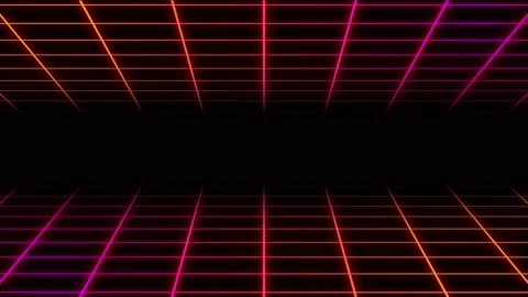 Retro Futuristic grid background. Stock Footage 167117877
