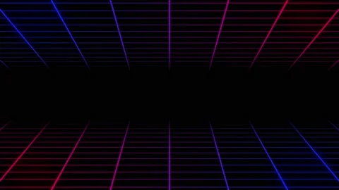 Retro Futuristic grid background. Stock Footage 209582334