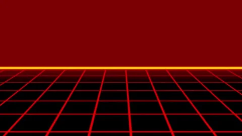 Retro Futuristic Red Grid Background Animation Stock-Footage 278921017