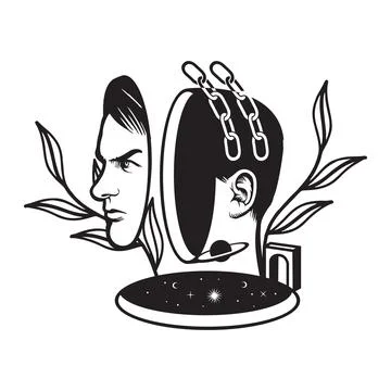 Retro futuristic set. Stock Illustration