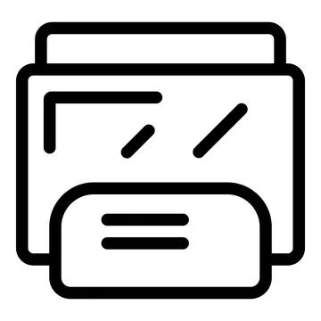 Retro game cartridge being inserted into console icon Stock Illustration