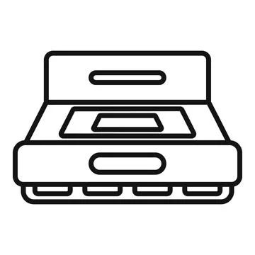 Retro game cartridge inserting into console icon Stock Illustration