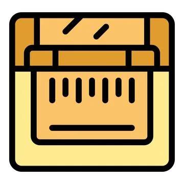 Retro game cartridge inserting into console icon Stock Illustration