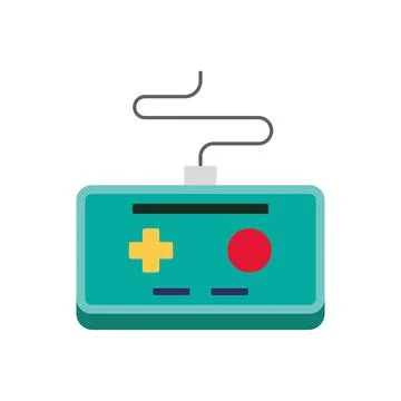 Retro Game Controller Icon. Vector Stock Illustration