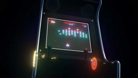 Retro Game Machine Stock Footage 145218857