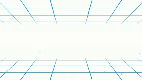 Retro game style 3D grid background animation Stock Footage 315195333