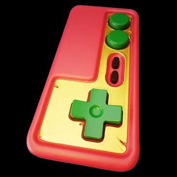Retro gamepad joystick game controller Stock Illustration