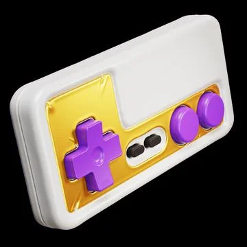 Retro gamepad joystick game controller Stock Illustration