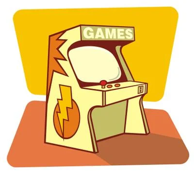 Retro games console Stock Illustration