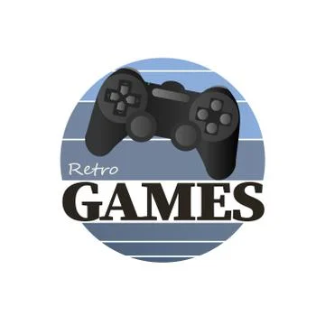 RETRO GAMES Game controller icon. gamepad logo. Modern vector icon isolated on Stock Illustration