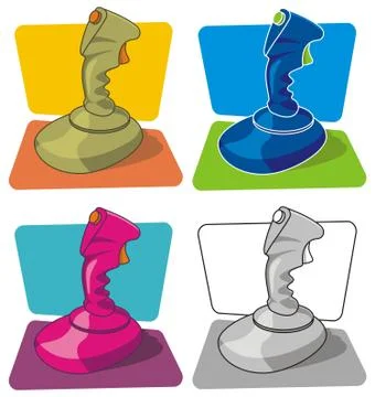 Retro games joystick Stock Illustration
