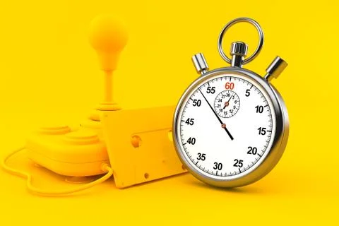 Retro gaming background with stopwatch イラスト素材