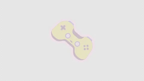 Retro gaming controller digital sticker animation Stock Footage 332230629