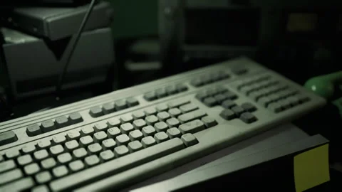 Retro gaming setup. Vintage style gaming area with nostalgic elements Stock-Footage 341591091