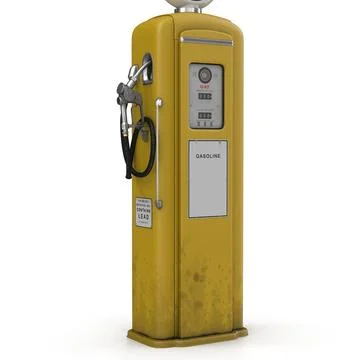 Retro Gas Pump Yellow 3D Model ~ 3D Model #90659318 | Pond5