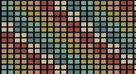Retro geomatric knitted pattern, Festive Sweater Design. Seamless Knitted Pat Stock Illustration