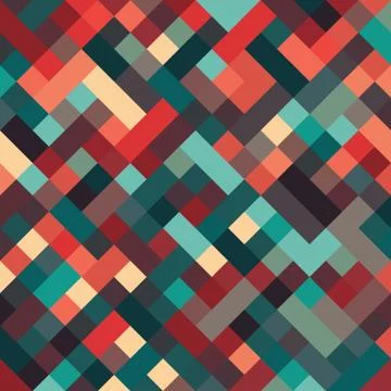Retro geometric background Stock Illustration
