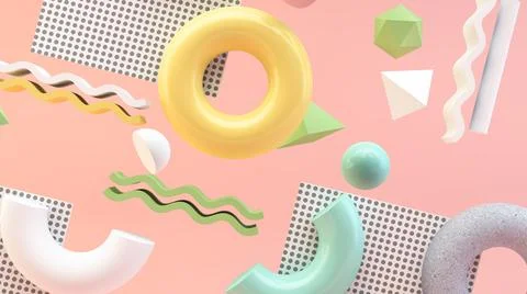 Retro geometric background Stock Illustration