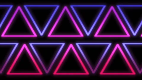Retro Geometric Background - Triangles Sliding Fast With Endless Loop Stock Footage 116564249