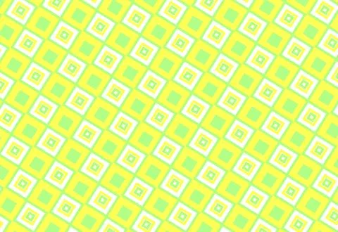 Retro Geometric Diagonal Square Pattern Seamless Yellow Green Background Wa.. Stock Illustration