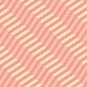 Retro geometric diagonal zigzag seamless pattern - vector Illustrazione stock