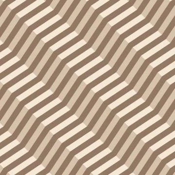 Retro geometric diagonal zigzag seamless pattern - vector Illustrazione stock