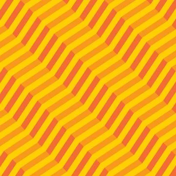 Retro geometric diagonal zigzag seamless pattern - vector Stock Illustration