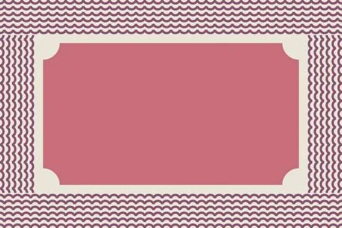 Retro geometric frame border design with empty copy space for text Stock Illustration