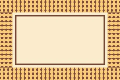 Retro geometric frame border design with empty copy space for text Stock Illustration
