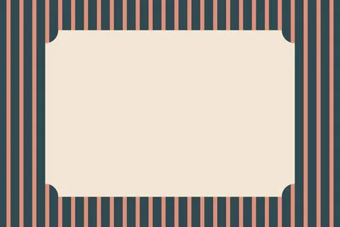 Retro geometric frame border design with empty copy space for text Stockillustratie