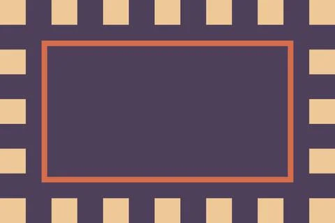 Retro geometric frame border design with empty copy space for text Stock Illustration