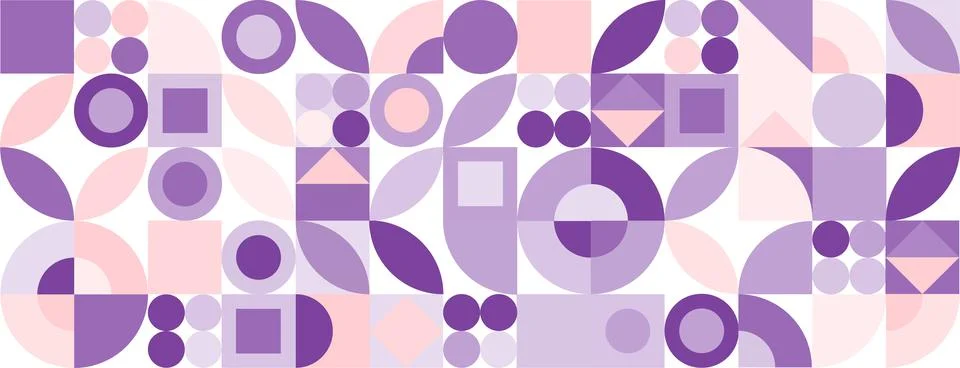Retro geometric pattern background, vector abstract Stock Illustration