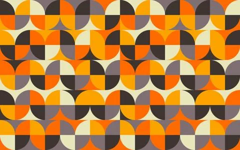 Retro geometric pattern background, vector abstract Stock Illustration