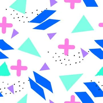 Retro Geometric Pattern Stock Illustration
